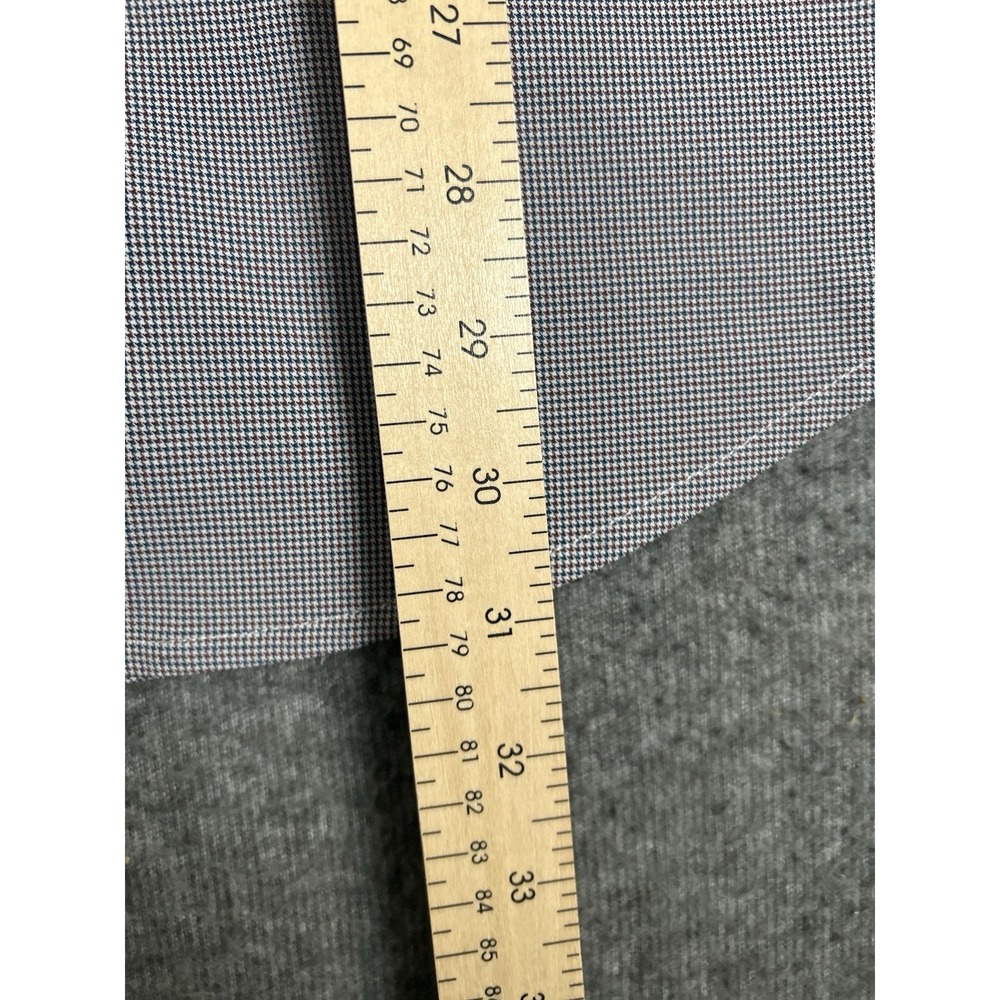Mizzen Main Performance Shirt Mens M Gray Multicolor Checks Trim Fit‎ Medium LS - Picture 6 of 8